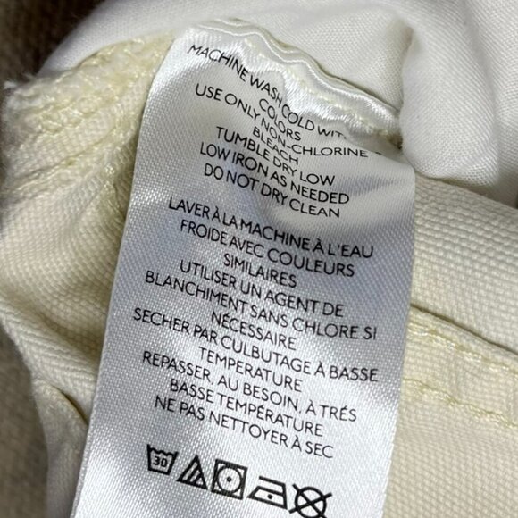 BDG Woman's Cream Cargo Carpenter Baggie Slouchy Pants Sz 27 - Picture 7 of 9